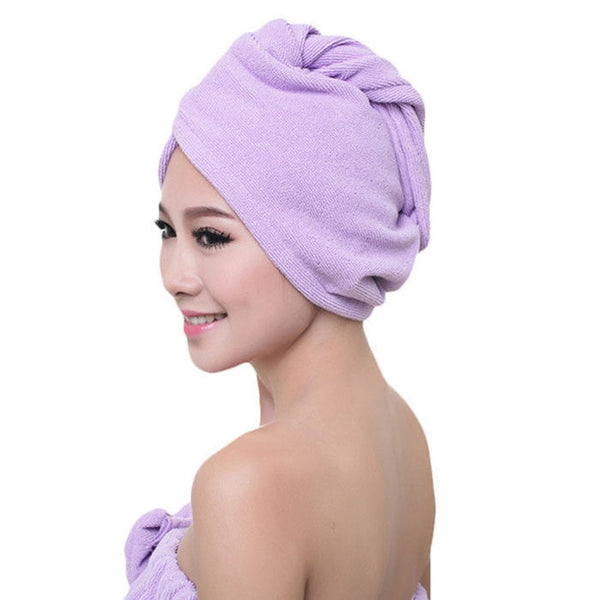 Microfiber Turban Hair Cap - nachan-teststore12